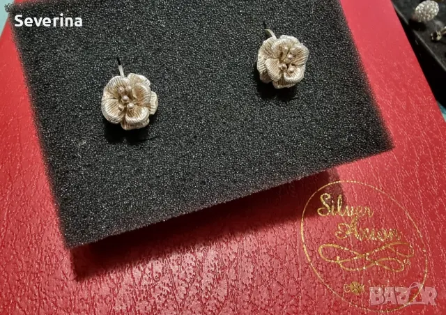 Нови,сребърни невероятни обеци, английско закопчаване , снимка 5 - Обеци - 49040520