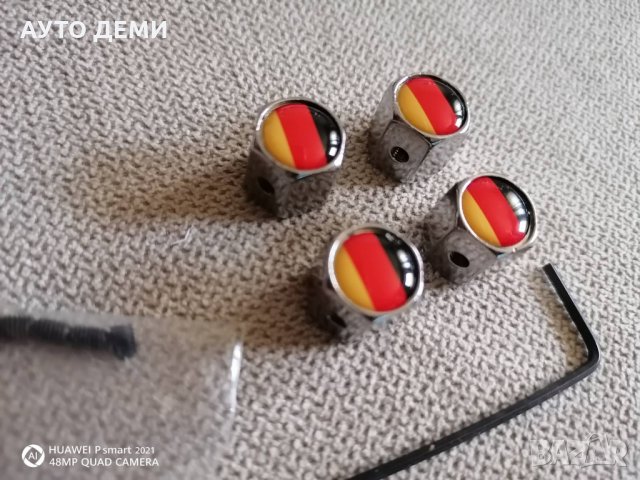 Качественни хром капачки за вентили винтили на гуми на кола автомобил джип ван бус велосипед, снимка 5 - Аксесоари и консумативи - 32841461