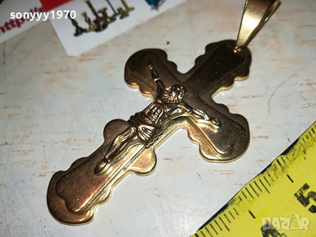 ЗЛАТЕН КРЪСТ С ХРИСТОС 2809221810, снимка 5 - Колекции - 38150049