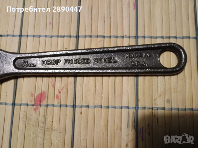 Античен американски раздвижен ключ, снимка 3 - Ключове - 53270722
