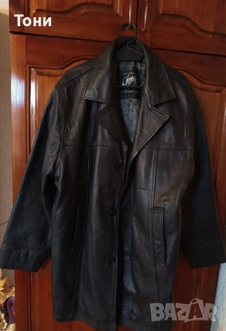 Ново Мъжко Зимно Яке Изцяло от Естествена Кожа L, снимка 12 - Якета - 53186347