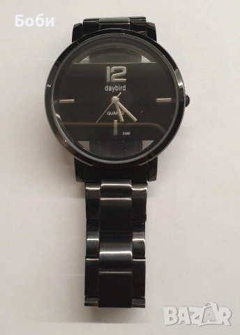 Часовник DayBird 3586 стъклено-метален, електронен, снимка 2 - Мъжки - 53386553