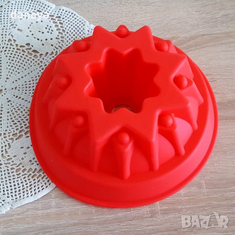 852 Силиконова форма за кекс Звезда 22см, снимка 2 - Форми - 27883054