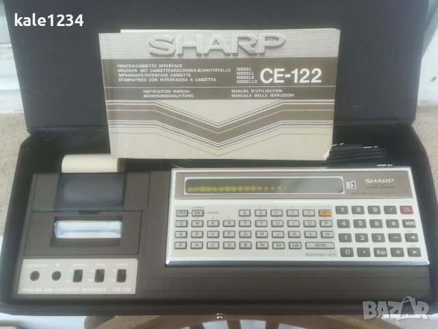 SHARP PC 1210. CE 122. 1980г. Ретро компютър и принтер. Първият програмируем ръчен компютър. Japan. , снимка 11 - Антикварни и старинни предмети - 40058755