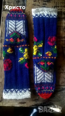 чорапи комплект етно, супер плътна и дебела вълна, снимка 4 - Ръчно изработени сувенири - 28172110