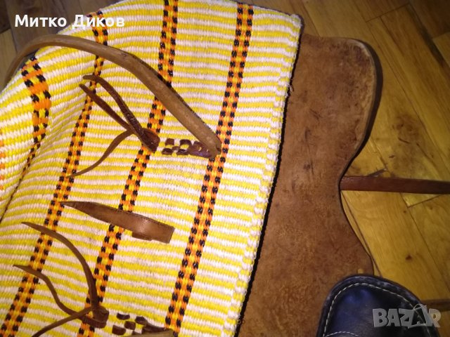 Бутикова Чанта 46х34 см естествена кожа и плетени нишки от промазан плат дебела, снимка 9 - Чанти - 36903810