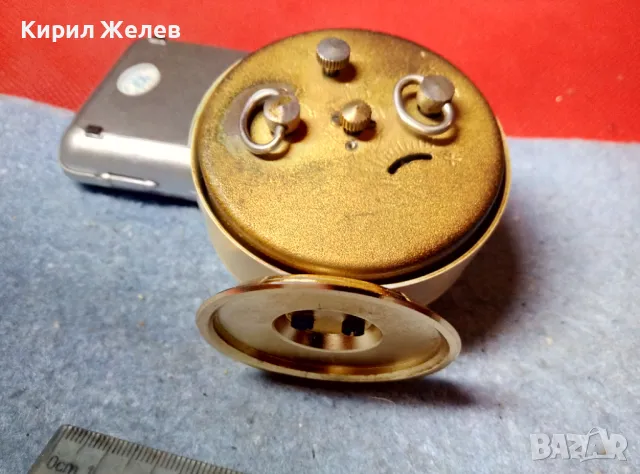 SLAVA 11 JEWELS MADE in USSR Стар КОЛЕКЦИОНЕРСКИ РУСКИ МЕХАНИЧЕН БУДИЛНИК СЛАВА 47764, снимка 14 - Антикварни и старинни предмети - 47656645