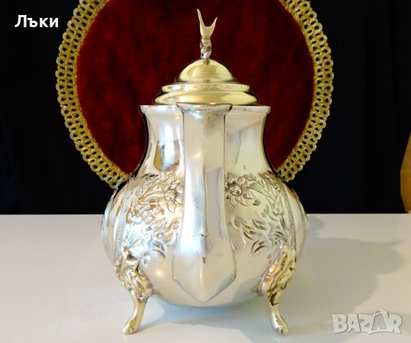 Марокански бронзов чайник,кана,орел,орнаменти. , снимка 4 - Антикварни и старинни предмети - 37996850