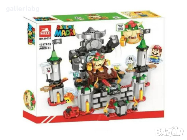 Конструктор стил Super Mario – голям замък с 1037 части