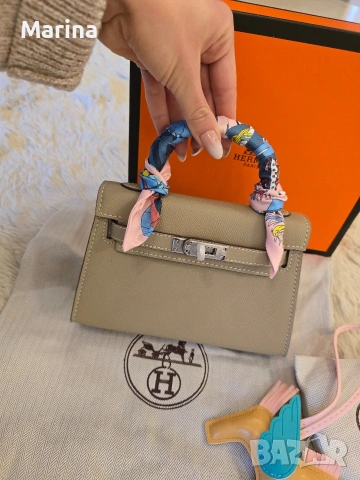 Налична чанта Hermes Mini Kelly, снимка 6 - Чанти - 53322393