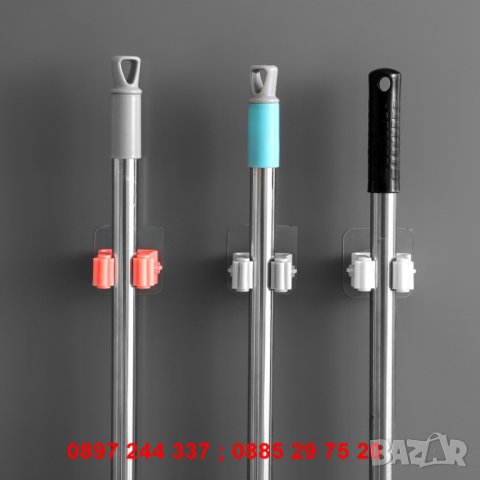 САМОЗАЛЕПВАЩА ЗАКАЧАЛКА ЗА МЕТЛИ И МОПОВЕ - код 1712, снимка 15 - Други стоки за дома - 28269871