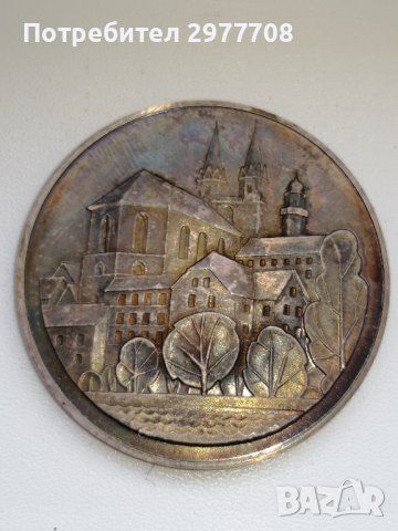 Немски сребърен юбилеен медал , снимка 3 - Антикварни и старинни предмети - 36910084