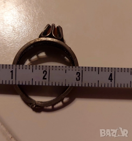 красив пръстен с кехлибар , снимка 6 - Пръстени - 51756510
