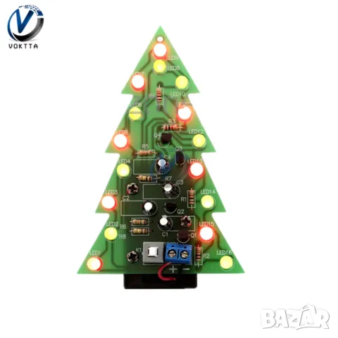 Комплект за сглобяване - коледна елха, снимка 4 - Друга електроника - 48036814