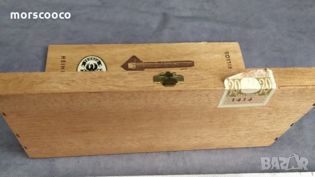 Две стари дървени кутии за пури, снимка 10 - Табакери - 27073435