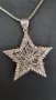 Сребърна висулка звезда , снимка 3
