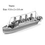 3D лазерно изрязан металeн пъзел Titanic - Направи си сам., снимка 2