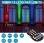 Презареждаем диско RGBW LED прожектор с DMX, 24W, дистанционно, 5500mAh батерия , снимка 6