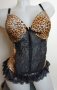 Комплект корсет и бикина в леопардов принт, снимка 2