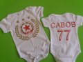 Комплект ЦСКА тениска и боди за баща и бебе, снимка 16