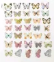20 бр пастелни пеперуди самозалепващи лепенки стикери декор ръчна изработка украса лепенка, снимка 2
