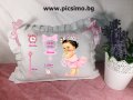 Декоративна възглавничка бебешка/детска визитка, снимка 1 - Спално бельо и завивки - 32646391
