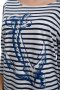 Нова дамска моряшка блуза с паднало рамо, трансферен печат Котва, снимка 2