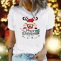 Нова дамска коледна тениска Merry Christmas с Еленче, снимка 1