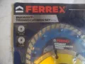 ф125мм НОВ АВСТРИЙСКИ ДИАМАНТЕН ДИСК ДИАМАНТИНА FERREX ЗА РЯЗАНЕ НА КАМЪК ТУХЛИ КЕРЕМИДИ КЛИНКЕР , снимка 4