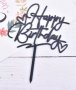 Happy Birthday ❤  4 цвята твърд акрил топер украса за торта рожден ден, снимка 2