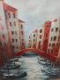 ГОЛЯМА КАРТИНА МАСЛО НА ПЛАТНО ВЕНЕЦИЯ, снимка 5