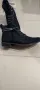черни велурени боти, снимка 1