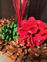 LOVE MANDARINE 🍊 Ръчна изработка ⚒️ Декорация 🌲 Подарък 🎁 Цветя 💐, снимка 1 - Декорация за дома - 35077044