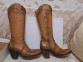 Дамски ботуши естествена кожа цвят камел 38 номер, снимка 5