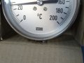 биметален термометър Wika thermometer ф100mm, 0/+200°C, L-650mm, снимка 3