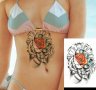 Часовник римски с роза Временни татоси tattoo татуйровка временна татуировка татос татус Tattoo, снимка 1 - Други - 33512545