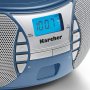 Портативен плйеър син Karcher RR 5025 , CD radio (CD player, FM radio, battery / AC, AUX-In), снимка 4