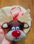 Коледна декорация / Коледни играчки за елха от филц ръчна изработка елен, снимка 3