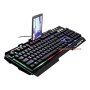 Геймърска клавиатура, LED RGB, Метална рамка. 47x2x18.5см
