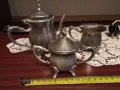 Красиви метални чайник , захарница и кана , снимка 12