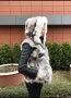 Дамски елек с качулка от естествен косъм на лисица, снимка 2