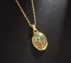 Златист Религиозен Амулет / Колие - Дължина 50см, снимка 2