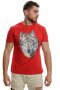 Нова мъжка тениска с трансферен печат Вълк със сини очи, Серия вълци, снимка 7