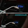 Ново 4 в 1 Двойно зарядно за кола Dual USB DC 5V 3.1A Универсален адаптер с тестер за измерване на н, снимка 2