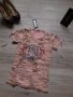 Нова розова камуфлажна памучна тениска на намаление, снимка 1 - Тениски - 27875500