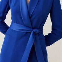 Karen Millen къса синя рокля тип блейзър, р-р М/38EU, снимка 4 - Рокли - 43901273