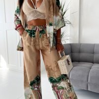 Комплект панталон с кимоно Кайро  , снимка 1 - Комплекти - 44098633