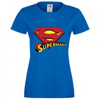 Дамска тениска Супермама празник,изненада,мама, снимка 1 - Тениски - 33244816