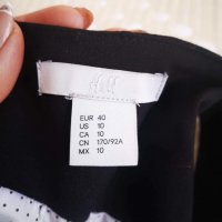 Черна бизнес рокля H&M, снимка 8 - Рокли - 32624670