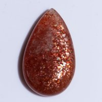 Голям слънчев камък конфети 32.6ct капковиден кабошон, снимка 3 - Други - 43063753